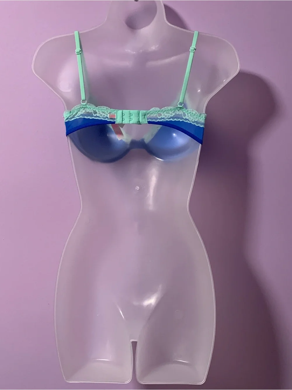 PINK Victoria's Secret Blue Lace Bra